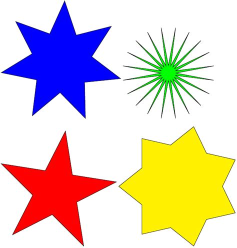 latex stars|Drawing stars – TikZ.net.